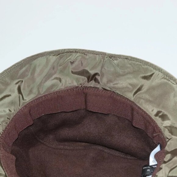 GUCCI Hat Nylon M Khaki Auth th6202